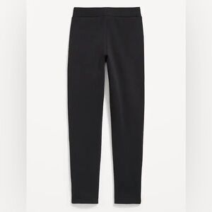 Athleta Girl Black Fleece Leggings Size Medium